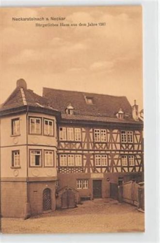 Neckarsteinach Neckarsteinach. ein bürgerliches Haus aus dem Jahre 1587 ungelaufen Gute Erhaltung.