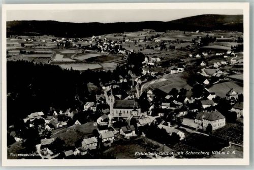 Fichtelberg Fliegeraufnahme Schneeberg Freigeg. d. R.L.M.