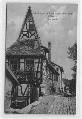 Mosbach Mosbach. Partie am Kandel ungelaufen Leicht fleckig, sonst gut erhalten