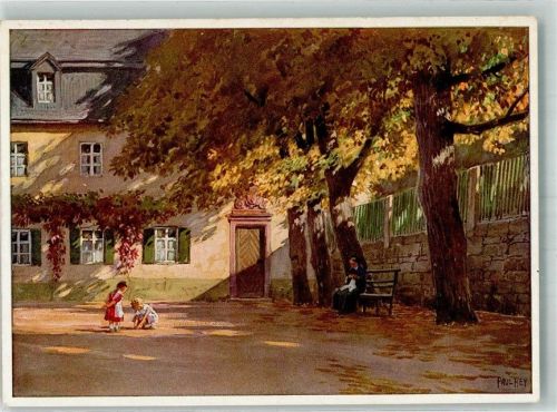 Sonniger Herbst Bäuerliches Leben Ackermann's Kunstverlag Reihe 671 Nr. 6452