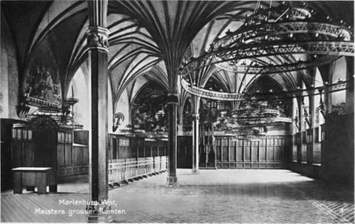 Marienburg Marienburg / Malbork. Meisters Großer Remter im Mittelschloß ungelaufen Sehr gut erhalten.