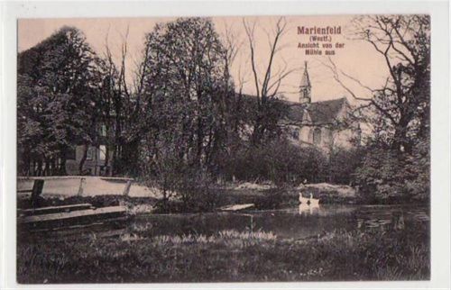 Marienfeld mit Ansicht von der Mühle aus ungelaufen Gute Erhaltung.