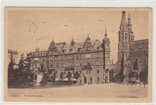 Liegnitz / Legnica. Friedrichsplatz gelaufen 1912. Leichte Stempelspuren, sonst gut erhalten