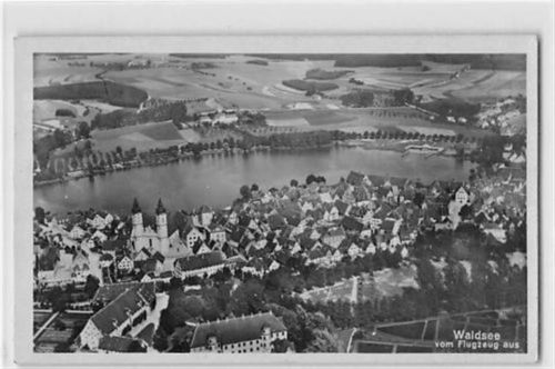 Waldsee vom Flugzeug aus gelaufen. Gute Erhaltung.