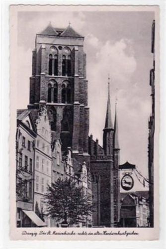 Danzig Danzig / Gdansk, St. Marienkirche, rechts ein altes Handwerksabzeichen ungelaufen Leichter Bug oben links, leicht fleckig, sonst gut erhalten