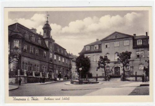 Ilmenau Ilmenau i. Thür. mit Rathaus und Schloß ungelaufen Top Erhaltung.