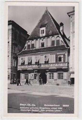Fotokarte von Steyr. Bummerlhaus. Ungelaufen. Gute Erhaltung.