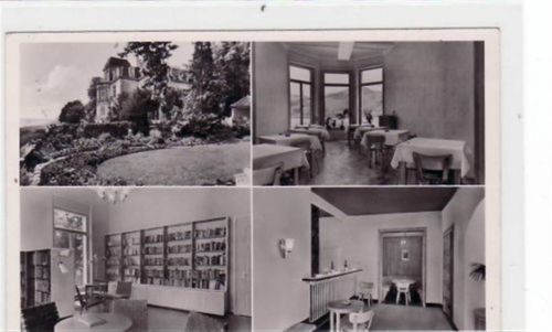 Mehlem Bad Godesberg mit Jugendhaus Steineck gelaufen von 1955. Gute Erhaltung.