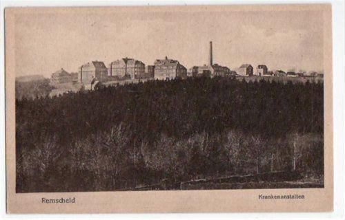 Remscheid mit Blick auf die Krankenanstalten ungelaufen Gute Erhaltung.