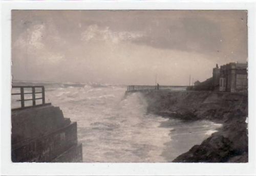 Westerland Westerland a. Sylt mit Sturmschäden 1922 ungelaufen leichte Abschürfungen, sonst gut erhalten