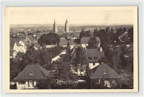 Moosburg. Teilansicht mit Kirche ungelaufen Gute Erhaltung.