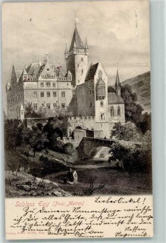 94505 W8351 Bernried , Niederbay 1902 - OT Egg Schloß Egg