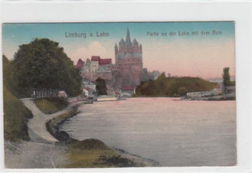 Limburg Limburg. Partie an der Lahnbrücke Dom ungelaufen leichte Abschürfungen, sonst gut erhalten