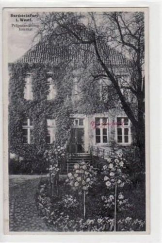 Burgsteinfurt mit Präparandinnen Internat gelaufen, mit Marke und Stempel von 1913. Leicht bügig, leicht fleckig, sonst gut erhalten