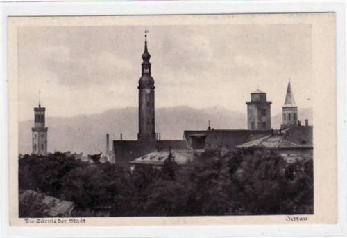 Zittau Zittau mit Türme der Stadt ungelaufen Gute Erhaltung.