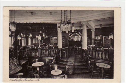 Zwickau Zwickau mit Innenansicht vom Parkkaffee gelaufen von 1929. An den Ecke n kleine Knicke, sonst gut erhalten