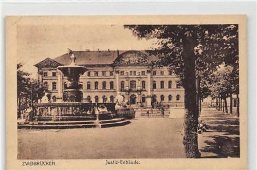 Zweibrücken. Justiz-Gebäude ungelaufen Gute Erhaltung.