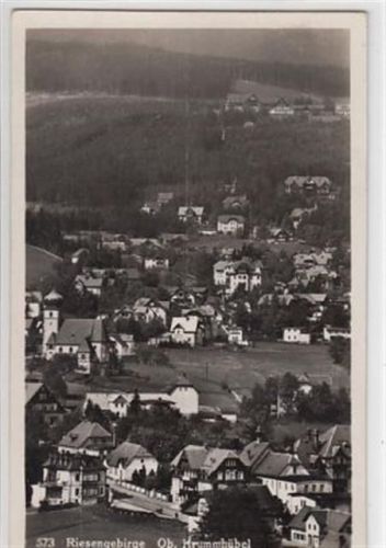 Krummhübel Ober Krummhübel / Karpacz - Kreis Hirschberg / Jelenia Góra im Riesengebirge gelaufen 1930. Rückseite leicht stockfleckig, sonst gut erhalten