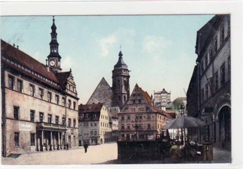 Pirna Pirna mit Partie am Markt ungelaufen Ecken mit Albumabdrücken, sonst gut erhalten.