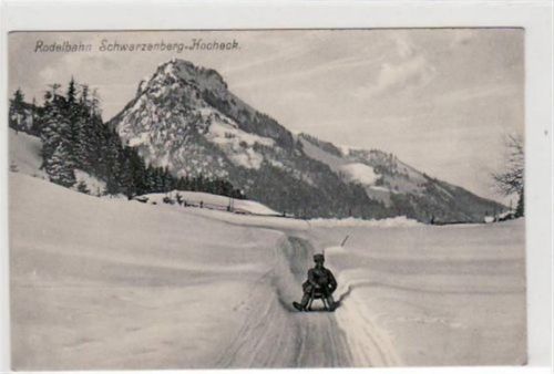 Schwarzenberg - Hocheck mit Rodelbahn ungelaufen Leicht bügig, sonst gut erhalten