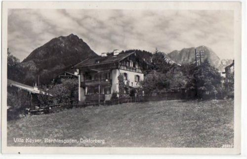Berchtesgaden mit Villa Kayser am Doktorberg gelaufen von 1928. Leicht bügig, sonst gut erhalten