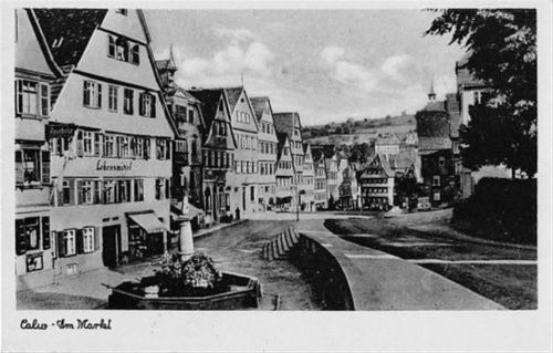 Calw Calw. Partie am Markt ungelaufen Gute Erhaltung.