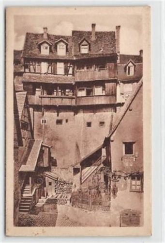 Weinheim. Ansicht aus dem Stadtteil Gerberbach ungelaufen Leicht fleckig, sonst gut erhalten