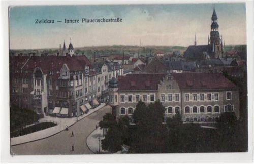 Zwickau Zwickau mit Innerer Plauenschestraße ungelaufen Gute Erhaltung.