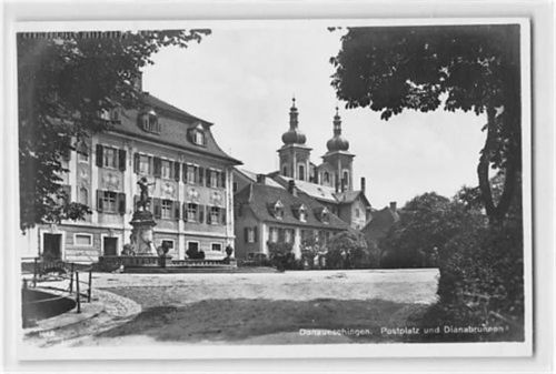 Donaueschingen Donaueschingen. Postplatz Dianabrunnen ungelaufen Gute Erhaltung.
