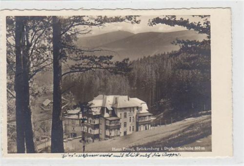 Brückenberg Haus Ermel in Brückenberg - Bierutowice / Kreis Hirschberg - Jelenia Góra im Riesengebirge gelaufen 1939. Sehr gut erhalten.