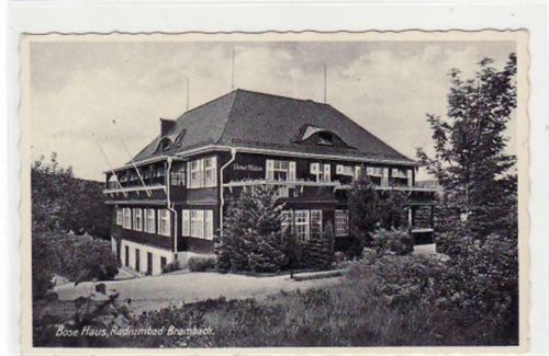 Radiumbad Brambach mit Bose Haus ungelaufen Gute Erhaltung.