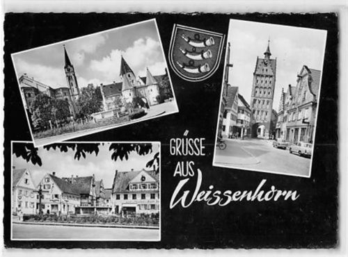 Weißenhorn Weissenhorn. ein Blick auf den Stadtturm gelaufen. Gute Erhaltung.