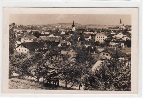 Neumarkt im Hausruckkreis. Gesamtansicht. Feldpost, Stempel von 1941. Leichter Stempeldurchdruck, leicht fleckig, sonst gut erhalten