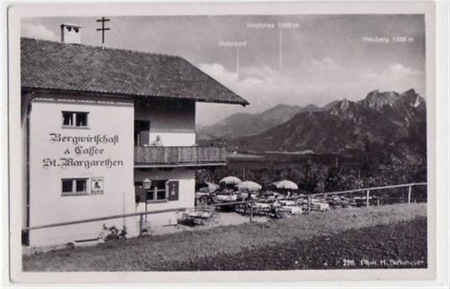 Brannenburg mit Bergwirtschaft St. Margarethen. ungelaufen handschriftliches Datum von 1942. Gute Erhaltung.