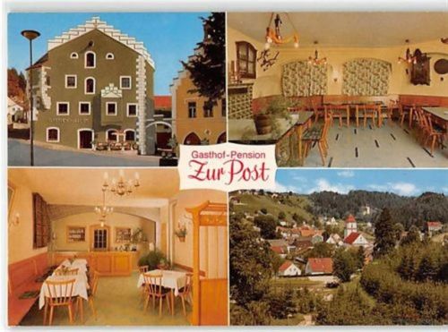 Breitenbrunn. Partie am Gasthof zur Post ungelaufen kleiner Knick unten links, sonst gut erhalten