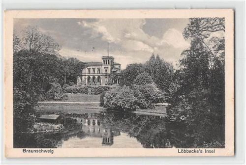Braunschweig Braunschweig. LöbbEcke ´s Insel gelaufen kleiner Knick unten rechts, sonst gut erhalten