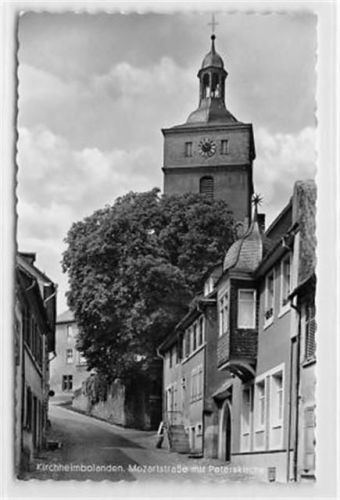 Kirchheimbolanden. Mozartstraße mit Peterskirche gelaufen. Gute Erhaltung.