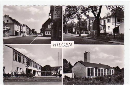 Solingen - Hilgen mit 4 Abbildungen gelaufen von 1961. Gute Erhaltung.