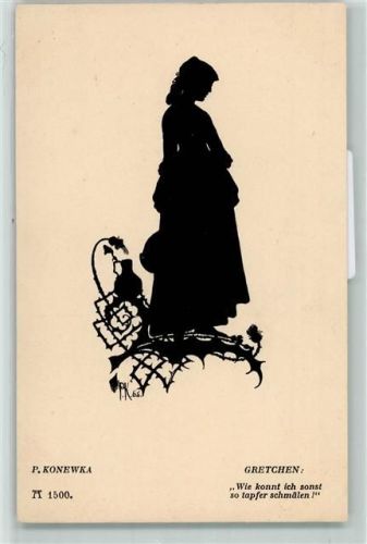 Verlag Ackermann 1500 Serie 120 Silhouetten zu Goethes Faust
