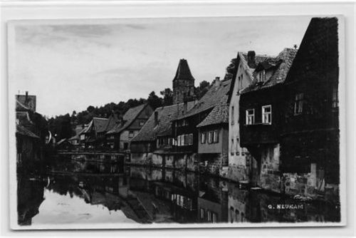 Kronach im Frankenwald. Partie an der Haßlach. Photograph Maschinendruck Carl Link, Kronach ungelaufen Top Erhaltung.