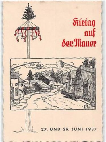 Künstlerkarte Wien - Mauer. Kirtag auf der Mauer. 27. und 29. Juni 1937 ungelaufen Gute Erhaltung.