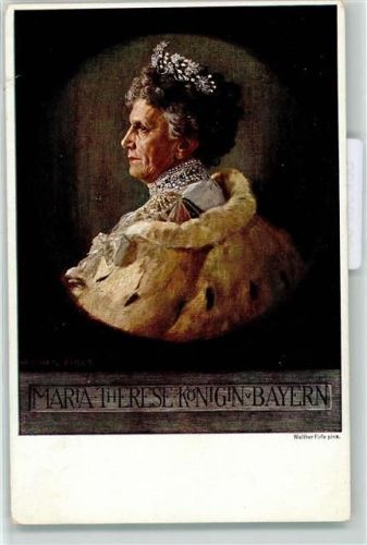 Maria Therese Königin v. Bayern Gemälde von Firle