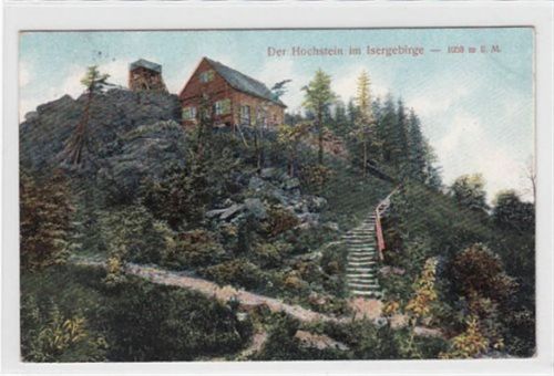 Der Hochstein / Wysoki Kamien - Kreis Hirschberg / Jelenia Góra im Isergebirge gelaufen. Leichte Stempelspuren, sonst gut erhalten