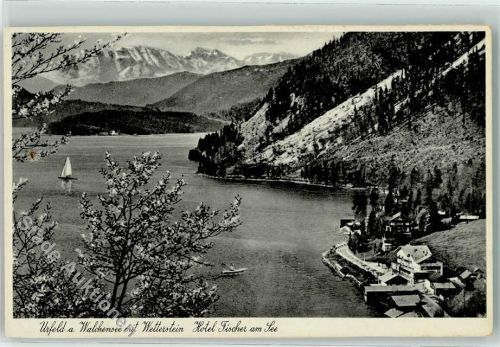 Urfeld Hotel Fischer am See Segelboot Walchensee Wetterstein