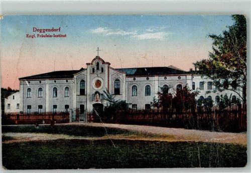 94469 W8360 Deggendorf Gebrauchsspuren Engl.-Fräulein-Institut Kreuz