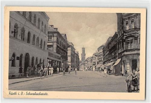 Fürth Fürth in Bayern. Schwabacherstraße gelaufen kleiner Knick oben und unten links, sonst gut erhalten