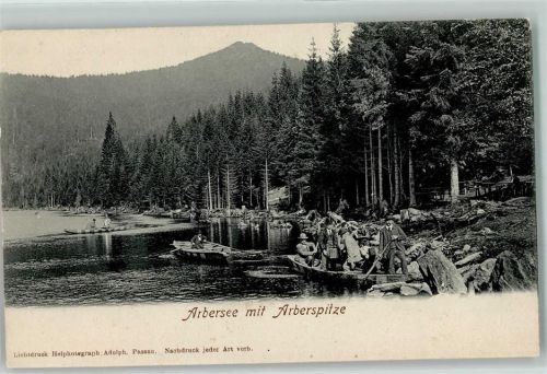 Arbersee Ruderboote Arberspitze