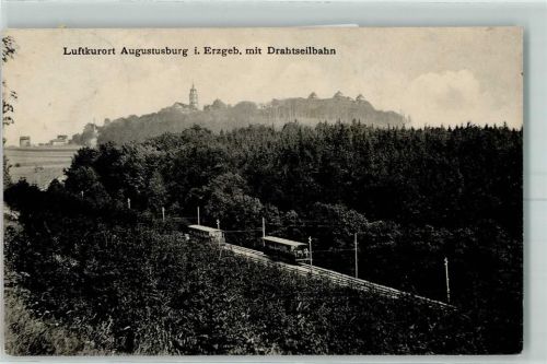 Augustusburg 1912 Drahtseilbahn