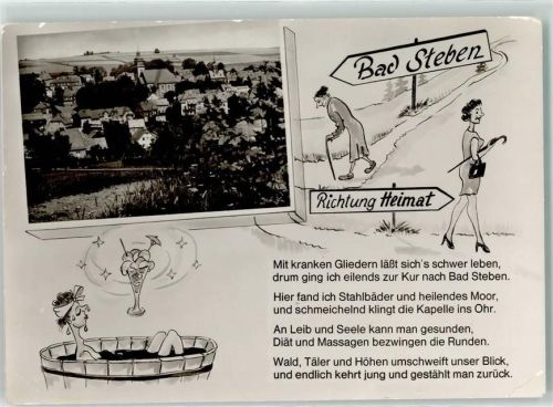 Bad Steben Humor Gedicht Karikatur