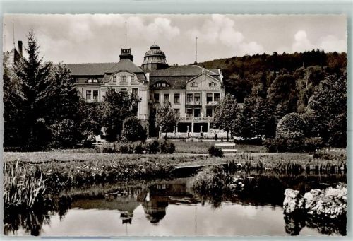 Bad Salzschlirf Hotel Badehof Gartenanlage Teich